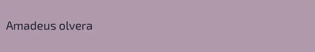 Amadeus olvera